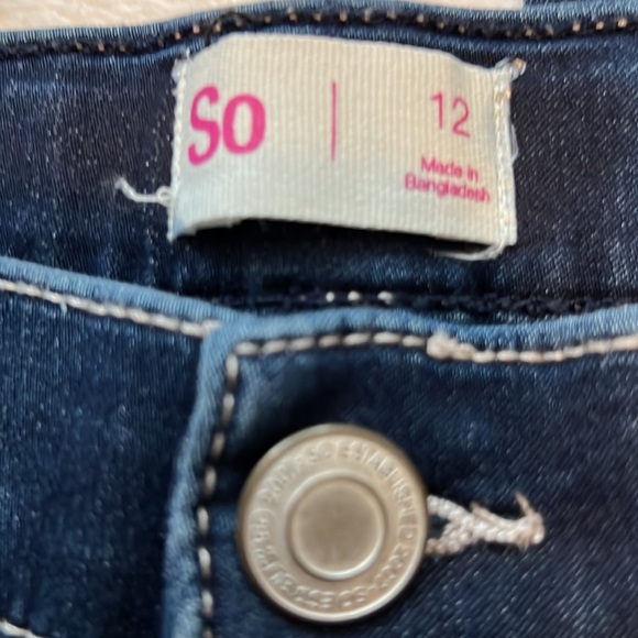 Girls Size 12 Denim Jeggings - Picture 3 of 5